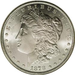 1878 7TF S$1 Reverse of 1878 MS66 NGC. This lustrous a 