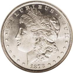 1878 7TF S$1 Reverse of 1879 MS66 NGC. The 1878 7 tail 