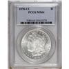 Image 1 : 1878-CC S$1 MS64 PCGS. Crisply struck with lightly fro 