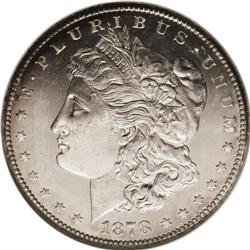 1878-CC S$1 MS65 Deep Mirror Prooflike NGC. This sensa 