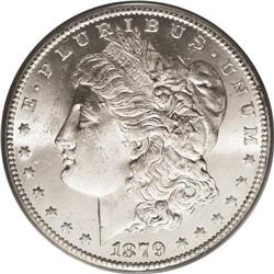1879-CC S$1 MS64 PCGS. Only 756,000 pieces were struck 