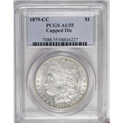 1879-CC S$1 Capped Die AU55 PCGS. VAM-3. A Top 100 Var 