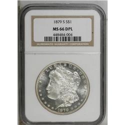 1879-S S$1 MS66 Deep Mirror Prooflike NGC. Light, hazy 
