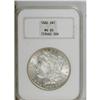 Image 1 : 1880 S$1 MS65 NGC. Frosty-white, with the only color a 