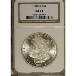 1880-CC S$1 MS64 NGC. The design elements are embolden 
