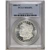 Image 1 : 1880-CC S$1 MS64 Prooflike PCGS. Choice and moderately 
