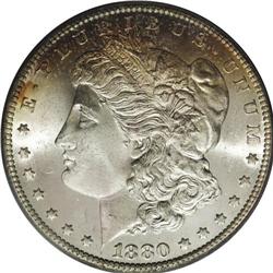 1880-CC S$1 8 Over High 7 MS66 PCGS. VAM-5. A Top 100 