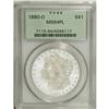 Image 3 : 1880-O S$1 MS64 Prooflike PCGS. Just the slightest bit 