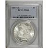 Image 1 : 1881-CC S$1 MS66 PCGS. Brilliant aside from a wisp of 