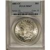 Image 3 : 1881-CC S$1 MS67 PCGS. The 1881-CC dollar, a low minta 