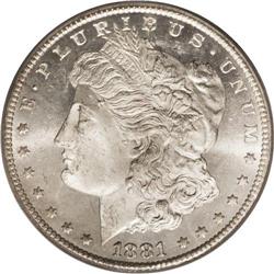 1881-CC S$1 MS66 Prooflike PCGS. This visually allurin 