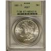 Image 1 : 1881-S S$1 MS67 PCGS. Potent luster bathes this intric 
