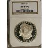 Image 3 : 1881-S S$1 MS68 Deep Mirror Prooflike NGC. Spectacular 