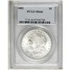 Image 1 : 1882 S$1 MS66 PCGS. Solidly struck for this issue with 