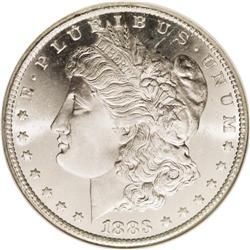 1883-CC S$1 MS67 NGC. A mildly prooflike Superb Gem th 