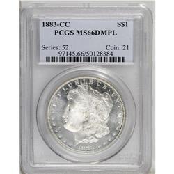 1883-CC S$1 MS66 Deep Mirror Prooflike PCGS. The gleam 