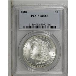1884 S$1 MS66 PCGS. Nicely struck with shining luster 
