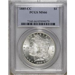 1885-CC S$1 MS66 PCGS. A frosty and flashy Premium Gem 