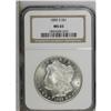 Image 1 : 1885-S S$1 MS65 NGC. Highly lustrous and largely unton 