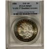 Image 1 : 1886 $1 Doubled Arrows MS65 PCGS. VAM-17. A Top 100 Va 
