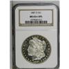 Image 3 : 1887-O S$1 MS65 S Deep Mirror Prooflike NGC. The sing 
