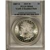 Image 1 : 1887-S $1 MS64 PCGS. VAM-4. A Hot 50 Variety. The date 