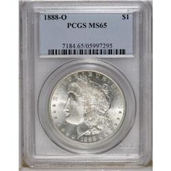1888-O S$1 MS65 PCGS. A well struck Gem that sports ra 