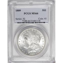 1889 S$1 MS66 PCGS. Well struck with strong luster ben 