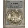 Image 1 : 1889 S$1 MS66 PCGS. Satiny surfaces are essentially co 