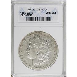 1889-CC S$1 --Cleaned--ANACS. VF20 Details. One of the 