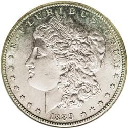 1889-CC S$1 AU55 ANACS. VAM-2 per ANACS. Virtually ful 