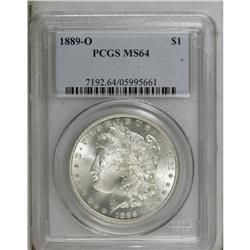1889-O S$1 MS64 PCGS. Highly lustrous with traces of r 