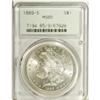 Image 1 : 1889-S S$1 MS65 PCGS. Bright lustrous surfaces display 