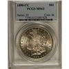Image 1 : 1890-CC S$1 MS63 PCGS. Select and solidly struck with 