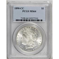 1890-CC S$1 MS64 PCGS. This flashy and crisply struck 
