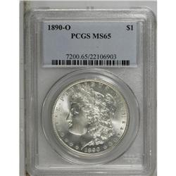 1890-O S$1 MS65 PCGS. Strong luster is the hallmark of 