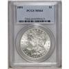 Image 1 : 1891 S$1 MS64 PCGS. Sharply struck and largely untoned 