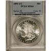 1891-CC S$1 MS64 PCGS. A highly lustrous and crisply s 