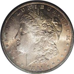 1891-CC S$1 MS65 PCGS. VAM-3. A Top 100 Variety. Rich 