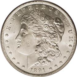 1891-CC S$1 MS65 PCGS. VAM-3. A Top 100 Variety. The s 