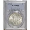 Image 1 : 1891-S S$1 MS65 PCGS. A typically struck example with 