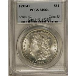 1892-O S$1 MS64 PCGS. Choice and highly lustrous with 
