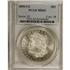 Image 3 : 1893-CC S$1 MS62 PCGS. The obverse of this pleasing pi 