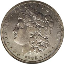 1893-S S$1 --Cleaned--ANACS. VF20 Details. This key dat 