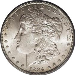 1894-O S$1 MS64 PCGS. Creamy luster over each side ill 