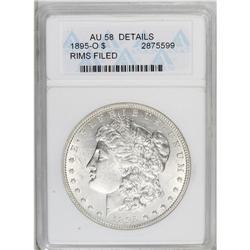 1895-O S$1 --Rims filed--ANACS. AU58 Details. Bright si 