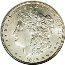 1895-O S$1 AU58 NGC. The 1895-O is the most difficult 