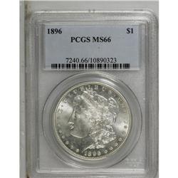 1896 S$1 MS66 PCGS. Highly lustrous and practically un 