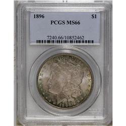 1896 S$1 MS66 PCGS. This example offers pleasing origi 