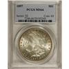 1897 S$1 MS66 PCGS. Warm peach-gold patina appears at 